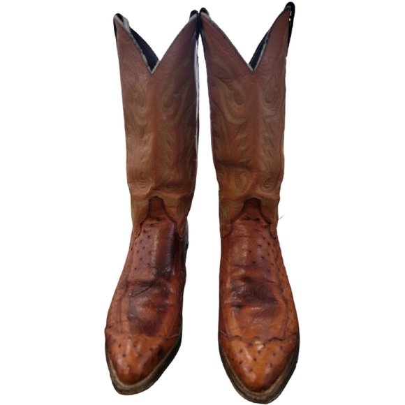 JUSTIN STYLE COWBOY BOOTS 40066 and Cowboy Boot Bag SZ 9 D - Picture 5 of 14